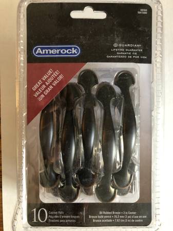 NEW 2 different style Amerock Oil Rubbed Bronze Cabinet Pull 10-packs 1