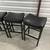 Black Leather Bar Stools 3 thumbnail