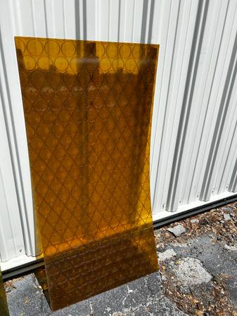 Large MCM Amber Bottle Pattern Acrylic Sheet 1