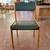 Reupholstered Vintage Mid Century Teak Black Chair 1 thumbnail
