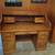 Solid Oak Roll Top Desk With Chair 5 thumbnail