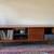 mid century modern walnut credenza media cabinet console 3 thumbnail