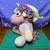 Handmade Crocheted Unicorn with rainbow hair 3 thumbnail