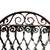 Antique Wrought Iron Arch Top Gate - 35.5" W x 34.5" T - GA20993 5 thumbnail