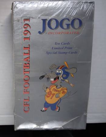 1991 jogo cfl cards sealed box 1
