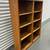 Vintage OAK Bookcase Unique One Piece Two Sided Adjustable Shelves WOW 2 thumbnail