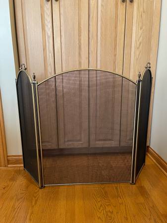 Brass Fireplace Screen 1