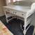 Shabby chic vintage vanity/ desk on wheels 2 thumbnail