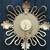Vintage MCM Semca Sunburst Wall Clock Swiss Eight Day 15 Jewels Circular Brass W 4 thumbnail