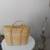 Vintage Straw  or Bamboo Handbag w Clasp. Harvest, & Sunshine Themes. 3 thumbnail