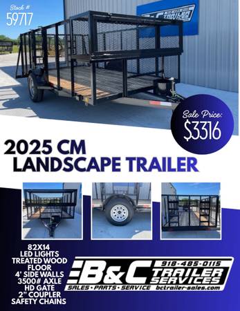 New 14’ Landscspe  Trailer  - On $ale! 1