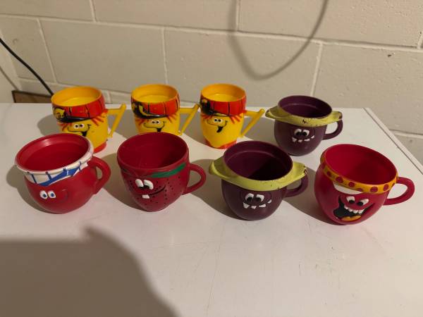 Vintage Kool-Aid Wacky Ware Character Cups – Lot of 8 – 1970s/80s Prom 1