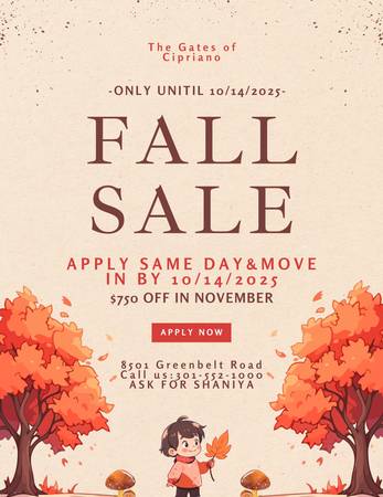 Rake in the Savings💲🍁 Come lease with The Gates of Cipriano 1