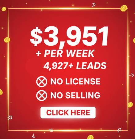 💵 $3,951 Per Week + 🆓 4,927+ Leads – 🚫 No License, 🚫 No Selling 1