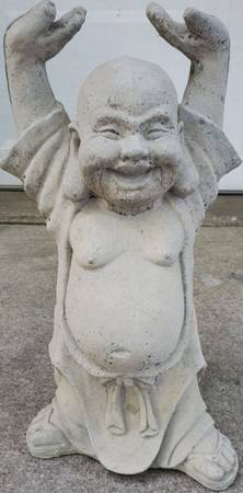 CONCRETE Buddha Statue "Standing" ($50) 1