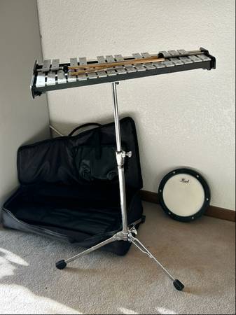 Pearl Student Bell Kit with Practice Pad and Case 1