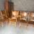 VINTAGE SOLID OAK DINING SET 6 thumbnail