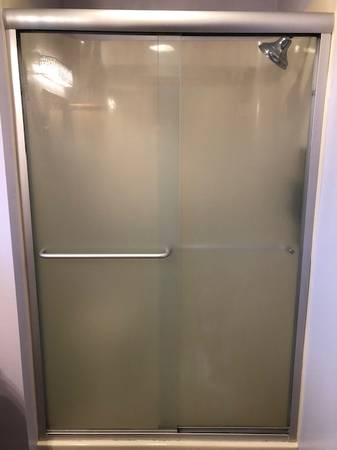 Glass Sliding Shower Door Set for 48 Inch Shower 1
