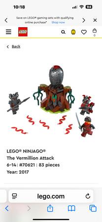 LEGO Ninjago The Vermillion Attack 70621 1