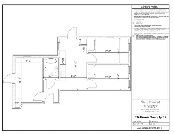 $4,200 / 3br - North End 3 Bed/1 Bath Apartment | Hanover St (North End)64295071057794120