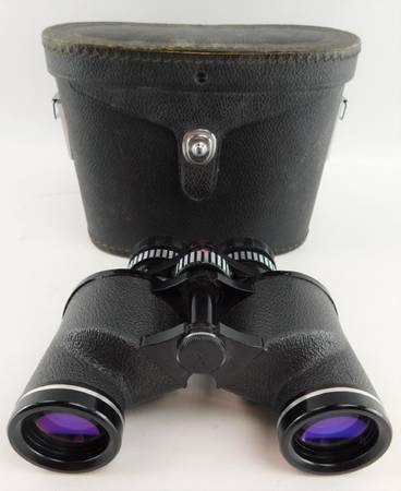 KORVETTE BINOCULARS 8X40 CF COATED OPTICS MODEL 6581 W/ BOX & CASE 1