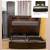 Queen Storage Bed Platform Frame, LED Bookcase Headboard, 2 Drawers. Fits Mattre 1 thumbnail