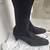 Vintage Stuart Weitzman Black Suede Boots 2 thumbnail