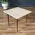 Mid-Century Modern Square Side Table w/ Travertine Marble Stone,c.1960 3 thumbnail