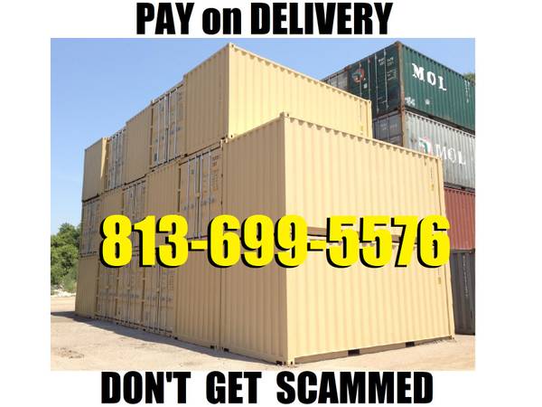 20' New One Trip Conex Storage Container Shipping Containers Cargo Pod 1