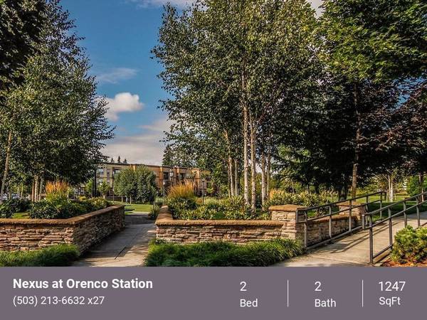 $2,443 / 2br - 1247ft2 - 2x2 With Washer/Dryer! Fireplace! AC/Heat Come See Now! (1299 NE Orenco Station Pkwy. Hillsboro Oregon 97124)64039057026818120