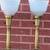 Selling this Rare Vintage 2 Matching REMBRANDT Brass and glass lamps 45 inches t 2 thumbnail