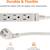 2-Pack - Amazon Basics 3-Foot 3-Prong Indoor Rectangle Extension Cord 3 thumbnail