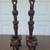 Pair of Antique Mahogany Carved Wood Candle holders 1 thumbnail