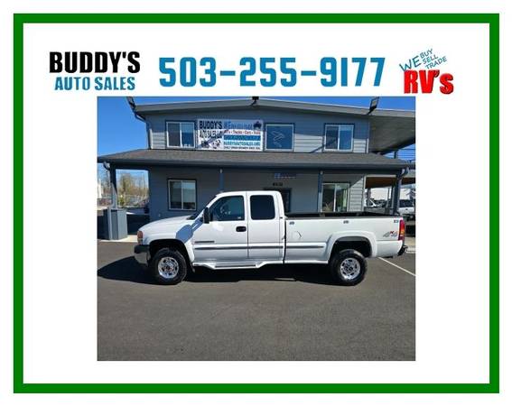 2002 GMC Sierra 2500HD 4wd hd SLE cabina extendida, cama larga, pocos kilómetros sle - $15,950 (Buddys RVs)63470767710595121