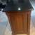 Large Solid Kitchen Island w/ Stone Top, Butcher Block & Storage / Isla de Cocin 7 thumbnail