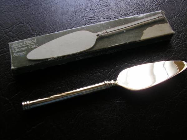 VINTAGE Germany, SILVER PLATE CHEESE CAKE SERVER 1