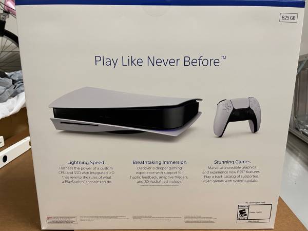 New Sony PS5 console - $480 (rohnert pk / cotati)63470791101827121