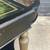 French Neoclassical Ebonized & Leather Top Console Table with Planter 6 thumbnail