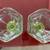 Pair Anchor Hocking Parfait Glass, Ice Cream Glass, Uranium Glass base 1940’s 7 thumbnail
