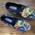 STEVE MADDEN 6.5 B WOMEN'S COLORFUL FLORAL SNEAKERS SLIP-ON FLAT SHOES 3 thumbnail