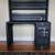 Acme Cargo Gunmetal Rectangular Computer Desk w/Hutch EUC 1 thumbnail