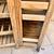 28-55” Wide Expandable Rustic Teak Wood Outdoor Folding Patio Bar Cabinet 5 thumbnail