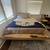 Queen Bed Frame Hand Hewn Reclaimed Antique Barn Wood Hardwood Platfor 3 thumbnail