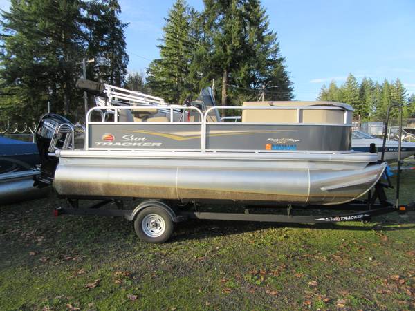 2024 Tracker 16' Party Barge Pontoon, Mercury 50hp. & Trailer Pkg. 1