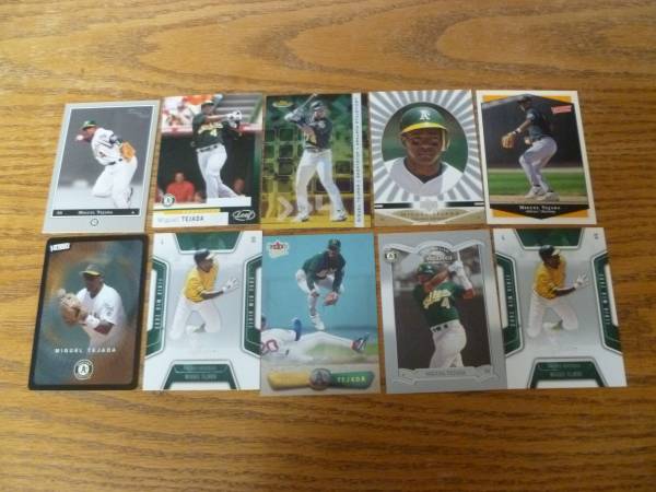 10 Miguel Tejada Oakland A's Sports Cards 1