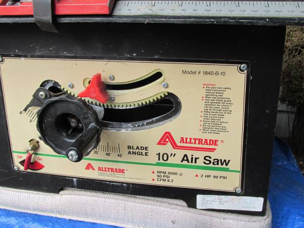 Buena sierra de mesa neumática ALLTRADE de 10 pulgadas - $20 (FEDERAL WAY)63471420222723121