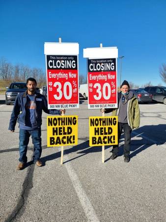 Now Hiring - SIGN HOLDERS NEEDED! $75/DAY - EASY WORK - MILLSBORO 1