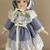 Vintage Porcelain Doll - Blonde Curls in Blue Dress 5 thumbnail