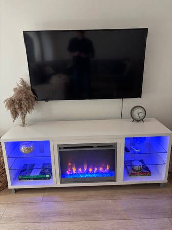 Electric Fireplace TV Stand 1