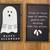2 Halloween Ghost Theme Wall Art: BOO HAPPY HALLOWEEN, & Trick or Trea 1 thumbnail